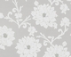 Flock III - TAPETE - FLOCK III - FLORAL - GRAU
