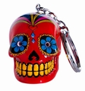 CANDY SKULLS LED KEYCHAIN RED
