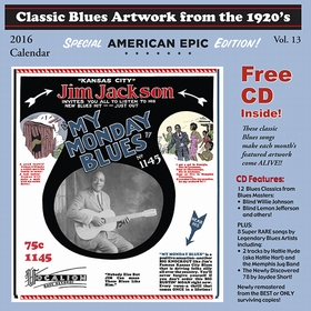 CLASSIC BLUES ARTWORK FROM THE 1920s - 2016 Calendar