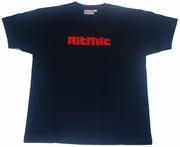 T-Shirt - MEN L / Ritmic T-Shirt / Navy Blue / Red