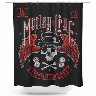 Mötley Crüe Duschvorhang - Biker Skull