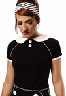 MADEMOISELLE Y�Y� - PAULETTE TOP - SCHWARZ