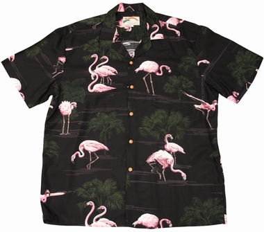 Original Hawaiihemd - Flamingo Black - Paradise Found