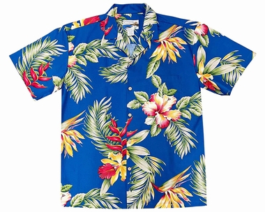 Original Hawaiihemd - Orchid Paradise Blue - Waimea Casual