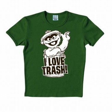 Logoshirt - Sesamstrasse - Oskar I Love Trash Shirt