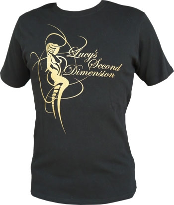 Lucy´s Second Dimension - black/gold - shirt