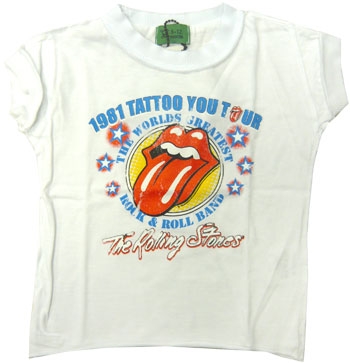 Amplified - Kinder Shirt - Rolling Stones Tattoo Tour - White