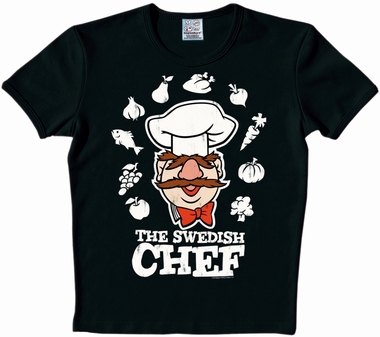 Logoshirt - Muppets - Swedish Chef Shirt - Schwarz