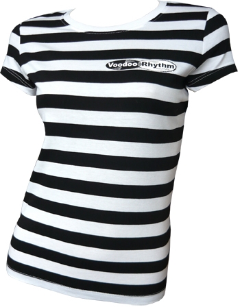 Voodoo Rhythm Stripes Girl-Shirt