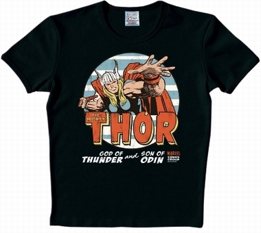 Logoshirt - Thor Shirt - Marvel - Schwarz