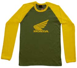 Honda Long Sleeve - olive/gelb - shirt