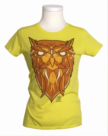 Dephect - Night Owl - Girlshirt - Gelb