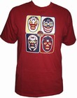 Lucha Libre Shirt - Mil Mascaras - 4 Mascaras - Red