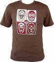 Mil Mascaras Shirt - 4 Mascaras - Brown Modell: BB013