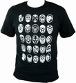 Lucha Libre Shirt - Mil Mascaras - 25 Mascaras - Black