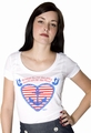 Brichst du mir das Herz - Girl Shirt weiss