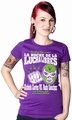 Mexican Wrestling Girl Shirt lila