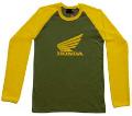 Honda Long Sleeve - olive/gelb - shirt Modell: HD4-OY-XL