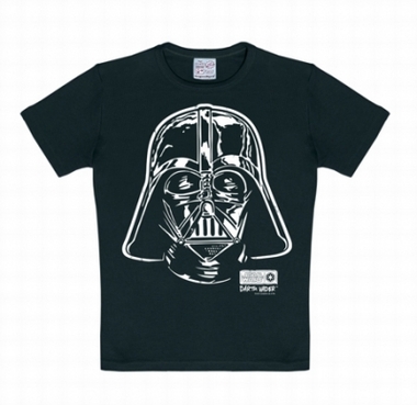 Kids Shirt - Star Wars - Darth Vader - Portrait Schwarz
