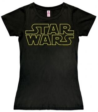 Logoshirt - Star Wars Logo - Girl Shirt Schwarz