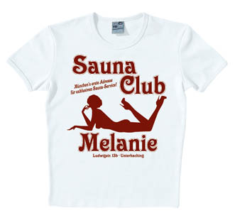 Logoshirt - Sauna Club Melanie Weiss - shirt