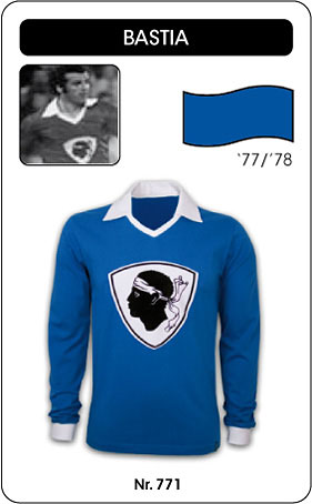 SC Bastia Retro Trikot Korsika