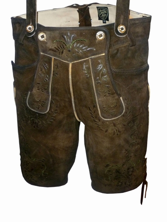 Lederhose - Sonntagshose nuss urig wax klein