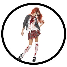 High School Girl Zombie Kostüm - Schulmädchen - Klicken für grössere Ansicht