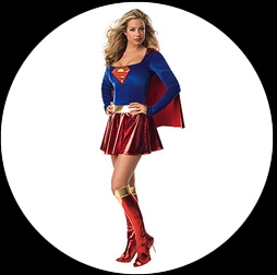 Sexy Supergirl Kost�m - Klicken f�r gr�ssere Ansicht