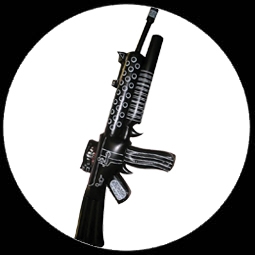 Maschinengewehr - M16 aufblasbar - Tony Montana, Scarface - Klicken fr grssere Ansicht
