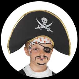 Kinder Piraten Hut - Captain Hut - Klicken fr grssere Ansicht