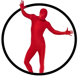Körperanzug - Bodysuit - Rot - Klicken für grössere Ansicht