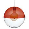 Pendel Orion Lampe Rot - Klar - Koziol