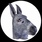 Eselmaske grau