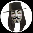 V wie Vendetta Maske - Anonymous - Guy Fawkes