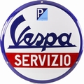 VESPA EMAILLE SCHILD SERVIZIO