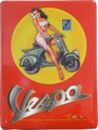 VESPA BLECHSCHILD PIN UP