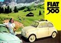 FIAT 500 BLECHSCHILD - BERGE