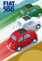 FIAT 500 BLECHSCHILD TRICOLORE