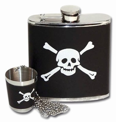 Piraten Flachmann Set