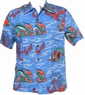 2 x KALAKAUA - ORIGINAL HAWAIIHEMD - CLOWN FISH - PERI