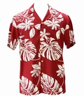 Original Hawaiihemd - Tiare - Red - Paradise Found