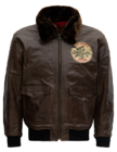 Leder Aviator Jacke»Air Force 42« - brown