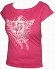 2 x TOXICO SHIRT - PIN UP ANGEL PINK - GIRLS