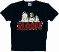 8 x LOGOSHIRT - SNOOPY & WOODSTOCK SHIRT - BLACK