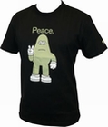 AMOS - PEACE SHIRT - BLACK - MEN
