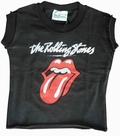 Amplified - Kinder Shirt - Rolling Stones Logo - Black