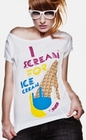  x ICE CREAM GIRLSHIRT WEISS 