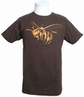  x DEPHECT - STYLISTIC HEADS- SHIRT - DARK BROWN