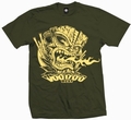  x TIKI VOLCANO - SHIRT - GR�N